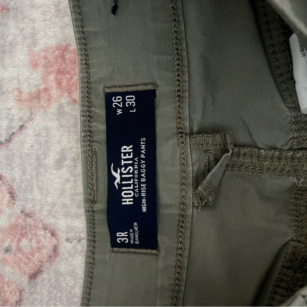 Hollister Green Cargo Pants